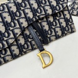 Dior New Classic Logo Printed Flip Chain Crossbody Bag Size: 19 x 9 x 3 CM