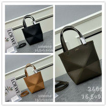 Loewe New Fashion Foldable Leather Handbag Crossbody Bag Size: 16.5x9.5x20 CM