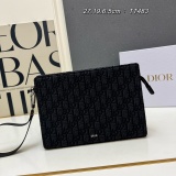Dior New Classic Logo Jacquard Handbag Storage Bag Size: 27x19x6.5 CM