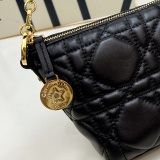 Dior New Classic Logo Printed Chain Hobo Bag Crossbody Bag Size: 22 x 14.5 x 10 CM