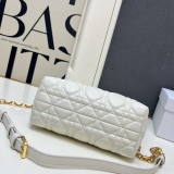Dior New Fashion Lingge Mini Handbag Chain Crossbody Bag Size: 18.5x8.5x13 CM