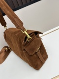 Prada New Classic Triangle Logo Deer Leather Journalist Bag Diagonal Span Bag 