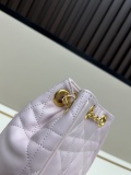 Dior New Classic Lingge Sheepskin Chain Double Shoulder Rich Bucket Backpack Size: 15x19 x8.5 CM