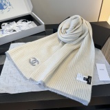 Chanel New Couple Fashion Warm Cashmere Scarf Hat Set