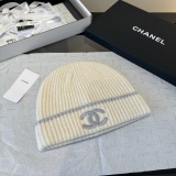 Chanel New Couple Fashion Warm Cashmere Scarf Hat Set