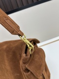 Prada New Classic Triangle Logo Deer Leather Journalist Bag Diagonal Span Bag 