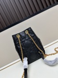 Dior New Classic Lingge Sheepskin Chain Double Shoulder Rich Bucket Backpack Size: 15x19 x8.5 CM