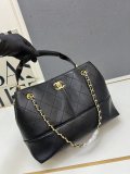 Chanel Classic CC Color Blocked Leather Chain Tote Bag Size: 31x21 CM