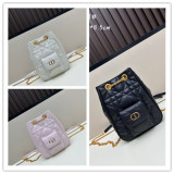 Dior New Classic Lingge Sheepskin Chain Double Shoulder Rich Bucket Backpack Size: 15x19 x8.5 CM