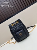 Dior New Classic Lingge Sheepskin Chain Double Shoulder Rich Bucket Backpack Size: 15x19 x8.5 CM