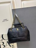Chanel Classic CC Color Blocked Leather Chain Tote Bag Size: 31x21 CM