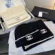 Chanel New Couple Fashion Warm Cashmere Scarf Hat Set