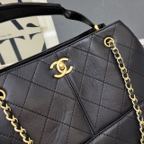 Chanel Classic CC Color Blocked Leather Chain Tote Bag Size: 31x21 CM
