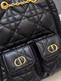 Dior New Classic Lingge Sheepskin Backpack Bucket Bag Size: 20x25 x10.5CM