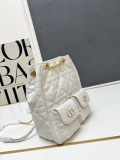 Dior New Classic Lingge Sheepskin Backpack Bucket Bag Size: 20x25 x10.5CM
