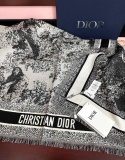 Dior Fashion Animal Jungle Printed Cashmere Square Towel Size: 140 x 140 CM