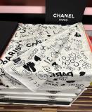 Chanel Fashion Versatile Graffiti Printed Cashmere Square Towel Size: 140 x 140 CM
