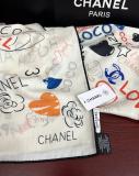 Chanel Fashion Versatile Graffiti Printed Cashmere Square Towel Size: 140 x 140 CM
