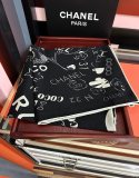Chanel Fashion Versatile Graffiti Printed Cashmere Square Towel Size: 140 x 140 CM