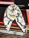 Chanel New Elegant Double Sided Printed Cashmere Square Towel Size: 140 x 140 CM