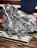 Dior Fashion Animal Jungle Printed Cashmere Square Towel Size: 140 x 140 CM