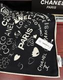 Chanel Fashion Versatile Graffiti Printed Cashmere Square Towel Size: 140 x 140 CM