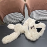 Chanel Fashion Versatile Fox Hair Hat Scarf 
