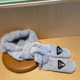 Prada Fashion Bear Ear Hat Scarf One Piece