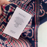 Gucci New Classic Grid GG Jacquard Wool Scarf Size: 47x 180 CM