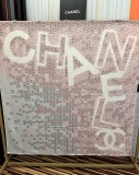 Chanel New Classic Double C Elegant Cashmere Square Towel Size: 140x 140 CM