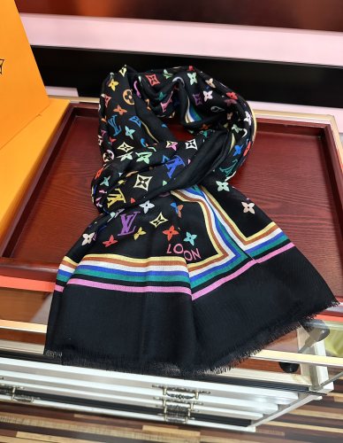 Louis Vuitton New Classic Logo Printed Cashmere Scarf Size: 100x 200 CM