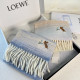 Loewe New Fashion Embroidered Rainbow Cashmere Scarf Size: 30x 180 CM