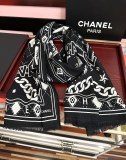 Chanel Fashion Double Sided Double C Graffiti Cashmere Scarf Size: 65x 185 CM