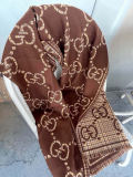 Gucci New Classic Grid GG Jacquard Wool Scarf Size: 47x 180 CM
