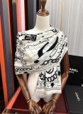 Chanel Fashion Double Sided Double C Graffiti Cashmere Scarf Size: 65x 185 CM
