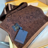 Louis Vuitton Men's Classic Knitted Wool Scarf Hat Set 