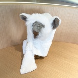 Prada New Fashion Versatile Bear Ear Hat Scarf in One