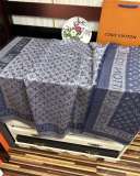 Chanel New Classic Dark Pattern Logo Jacquard Cashmere Square Towel Size: 140x 140 CM