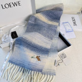 Loewe New Fashion Embroidered Rainbow Cashmere Scarf Size: 30x 180 CM