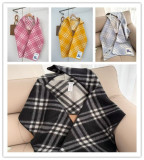 Burberry New Classic Hooded Small Shawl Wool Cape Size: 30x 195 CM