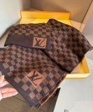 Louis Vuitton Men's Classic Knitted Wool Scarf Hat Set 