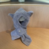 Prada New Fashion Versatile Bear Ear Hat Scarf in One