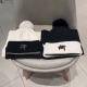 Dior Fashion Versatile Fox Wool Ball Cashmere Hat and Scarf Set