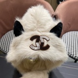 Chanel Fashion Versatile Fox Hair Hat Scarf 