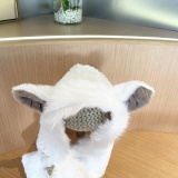 Prada New Fashion Versatile Bear Ear Hat Scarf in One