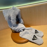Prada Fashion Bear Ear Hat Scarf One Piece