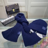 Loewe New Classic Versatile Knitted Scarf Hat Set