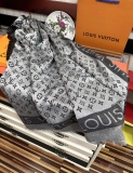Chanel New Classic Dark Pattern Logo Jacquard Cashmere Square Towel Size: 140x 140 CM