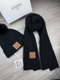 Loewe New Couple Fashion Versatile Ball Hat Scarf Set