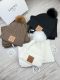 Loewe New Couple Fashion Versatile Ball Hat Scarf Set